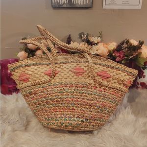 XL STRAW BEACH SUMMER BAG